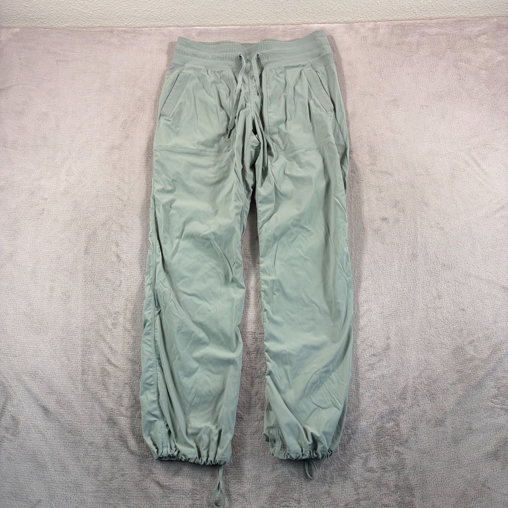 Lululemon Dance Studio Mid-Rise Pants in Green Women 8 Athleisure Travel W5NOR